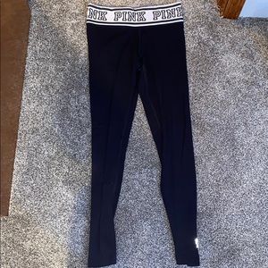 Victoria’s Secret pink black leggings